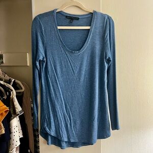 White House Black Market Blue Long Sleeve Top